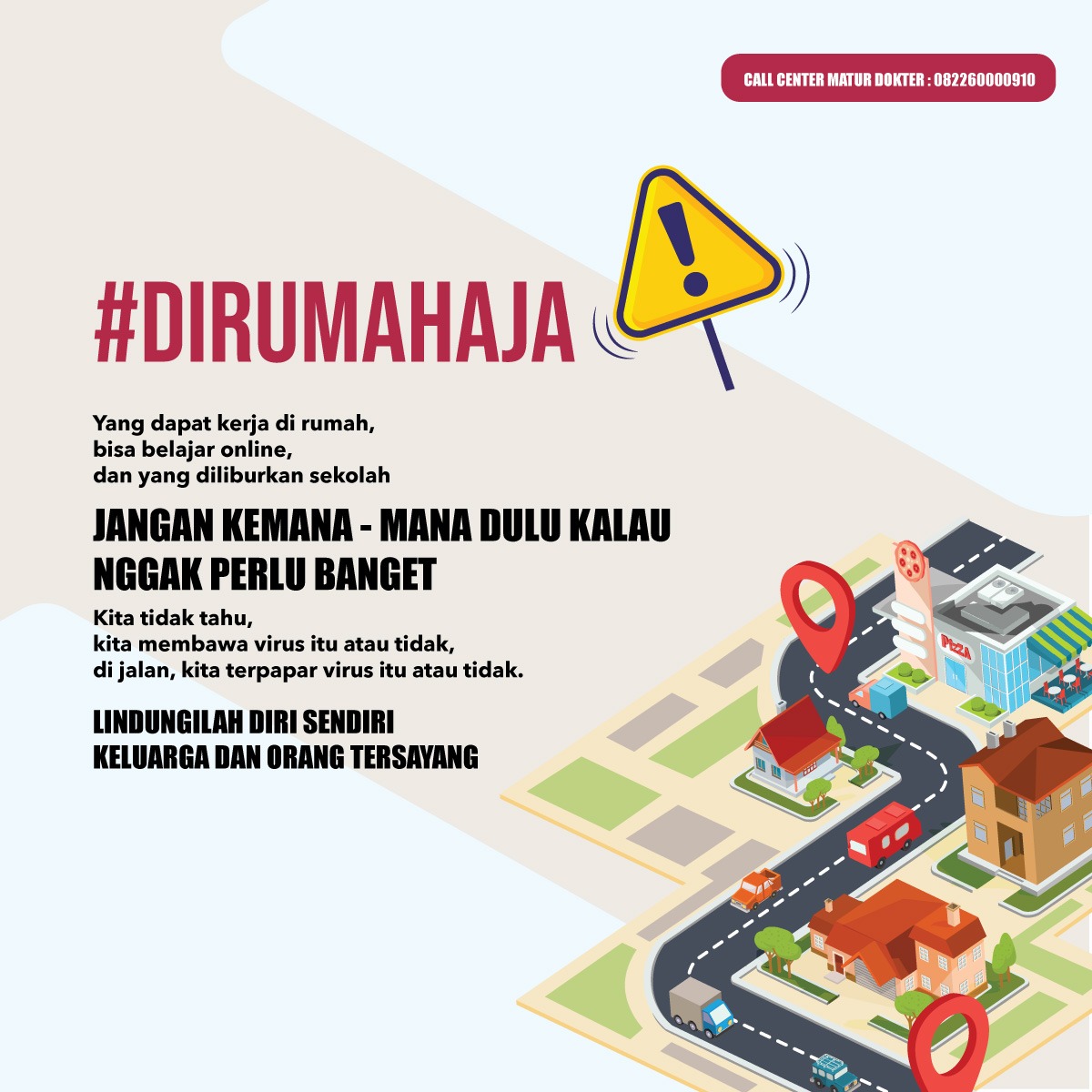 Imbauan untuk Di Rumah Saja